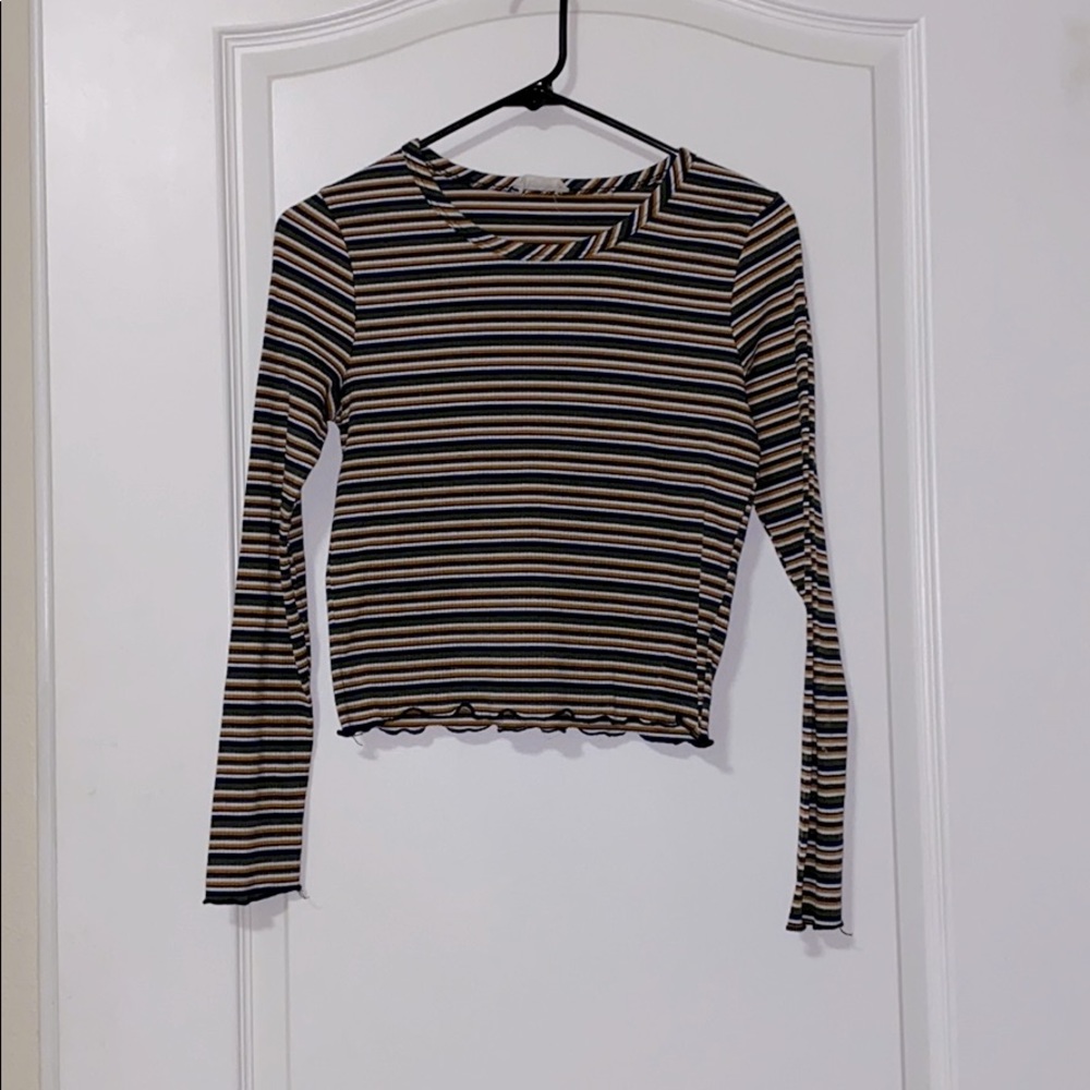 Cropped Ribbed Sweater